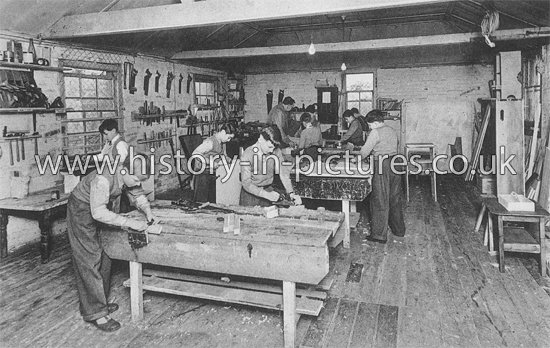 Wood Working Class, Holmwood House, Colchester, Essex. c.1940's